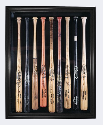 Removable Face Style 9 Bat Display, Black