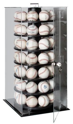 56 Ball "Rotating" Display Case with Locking Door