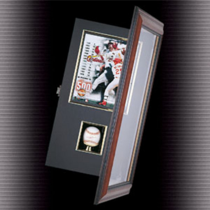 Coach's Choice Single Baseball and 8" x 10" Photograph Shadow Box (Wood)