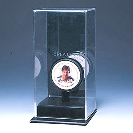 High Rise Single Hockey Puck Display Case