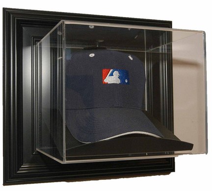 Case-Up Baseball Cap Display Case with Black Frame