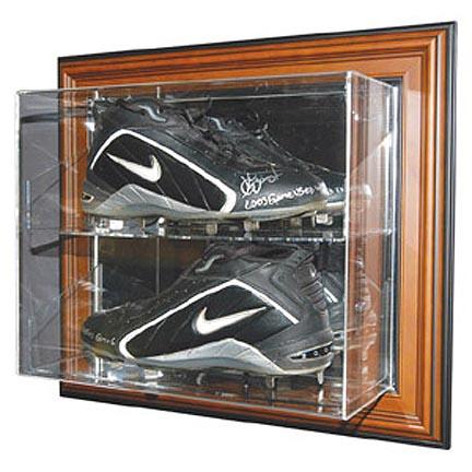 Case-Up Double Baseball Cleat Display Case (Black)