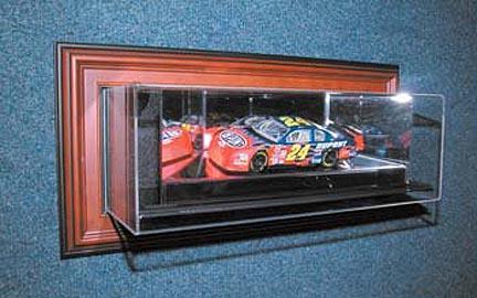 4th Dimension "Case-Up" 1 / 24 Scale Single Car Display Case in Wood Frame