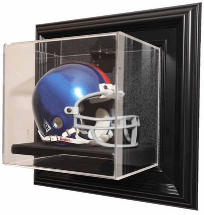 Case-Up Single Mini Football Helmet Display Case (Black)