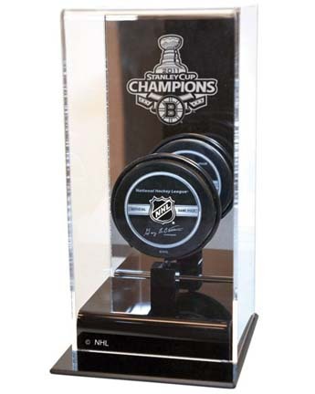 Boston Bruins 2011 Stanley Cup Champions High Rise Puck Display Case