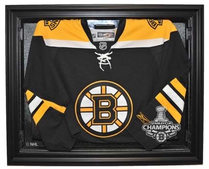Boston Bruins 2011 Stanley Cup Champions Removable Face Jersey Display Case (Black)