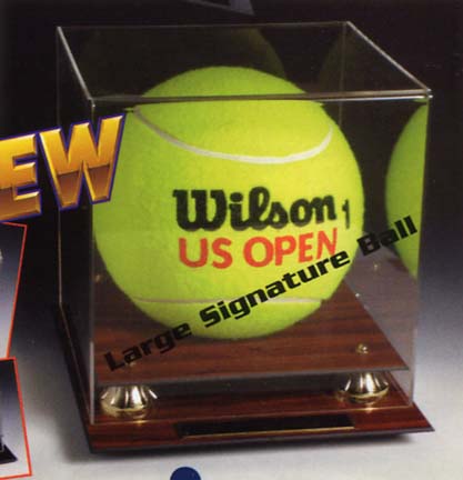 Signature Oversized Tennis Ball Display Case with Black Base
