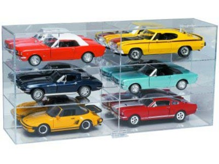 6 Car 1/18 Scale Display Case from Clearwater Displays