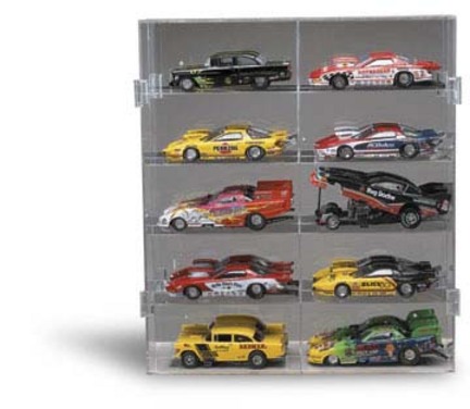 10 Car 1/24 Scale Funny Car Display Case from Clearwater Displays