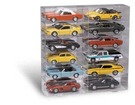 12 Car Display Case for 1/18 Scale Cars from Clearwater Displays