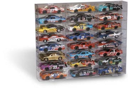 24 Car Mirrored Back Display Case for 1/24 Scale Cars from Clearwater Displays