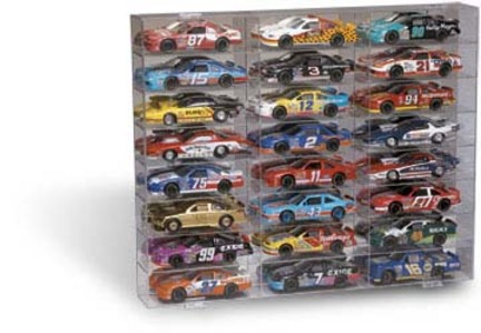 24 Car Mirrored Back Display Case for 1/24 Scale Cars from Clearwater Displays