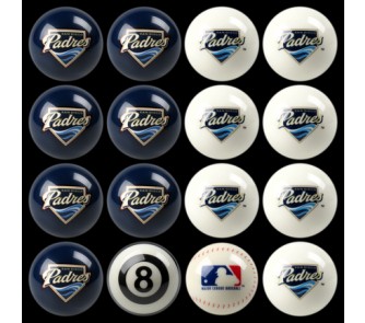 Buy San Diego Padres MLB Home vs. Away Billiard Balls Full Set (16 Ball Set) by Imperial... now!