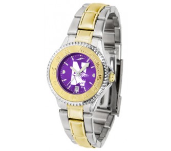 Buy Northwestern Wildcats Competitor AnoChrome Ladies Watch with Two-Tone Band now!