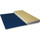 6' x 12' x 2" (1.8m x 3.6m x 5.1cm) Blue Folding Foam Bonded Carpet Mat from American... by