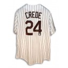 Joe Crede Autographed Chicago White Sox Pinstripe Jersey by