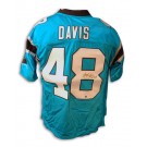 Stephen Davis Autographed Carolina Panthers NFL Reebok "Carolina Blue" Jersey by
