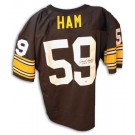 Jack Ham Autographed Pittsburgh Steelers Throwback Black Jersey with "HOF 1988"... by