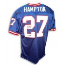 Rodney Hampton New York Giants Autographed Throwback NFL Football Jersey Inscribed... by