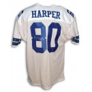 Alvin Harper Autographed Dallas Cowboys White Throwback Jersey Inscribed with "Super... by