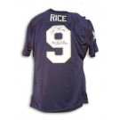 Tony Rice Notre Dame Fighting Irish Autographed Navy Blue Throwback Jersey Inscribed with... by