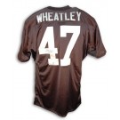 Tyrone Wheatley Autographed Custom Throwback Football Jersey (Black) by