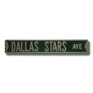 Steel Street Sign: "DALLAS STARS AVE" by