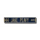 Steel Street Sign: "44 JAKE PEAVY AVE" by