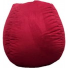 Lipstick Merlot Faux Suede Bean Bag Chair by
