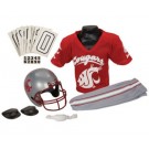 Franklin Washington State Cougars DELUXE Youth Helmet and Football Uniform Set (Small) by