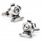 Scuba Diving Helmet Cuff Links - 1 Pair by