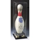 Single Bowling Pin Display Case with Gold Risers by