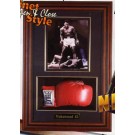 Boxing Glove and 8" x 10" Photograph Display Case with Wood Frame by