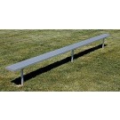 8' Permanent Aluminum Bench by
