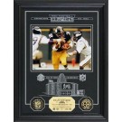 Franco Harris Hall of Fame Archival Etched Glass 6" x 9" Framed Photograph and... by