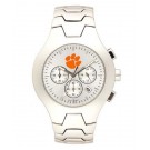 Clemson Tigers NCAA Men's Hall of Fame Watch with Stainless Steel Bracelet by