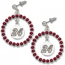 Jeff Gordon #24 Spirit Crystal Logo Wreath Earrings by