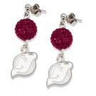 New Jersey Devils Ovation Crystal Earrings by