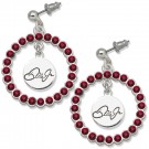 Dale Earnhardt Jr. Nation Spirit Crystal Logo Wreath Earrings by