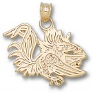 South Carolina Gamecocks "Gamecock" 5/8" Pendant - 14KT Gold Jewelry by