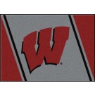 Wisconsin Badgers "W" 7' 8" x 10' 9" Team Spirit Area Rug by