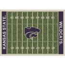 Kansas State Wildcats 7' 8" x 10' 9" NCAA Home Field Area Rug by