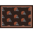 Cleveland Browns 7' 8" x 10' 9" Team Repeat Area Rug (Brown) by