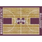 Mississippi State Bulldogs 7' 8" x 10' 9" Home Court Area Rug by