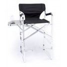 Deluxe Tall Folding Director Chair with Side Table and Side Bag by