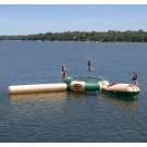 Northwood's Aqua Jump Eclipse 150 Water Trampoline with Launch and Log by