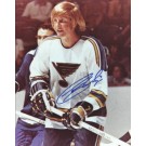 Garry Unger Autographed St. Louis Blues 8" x 10" Photograph (Unframed) by