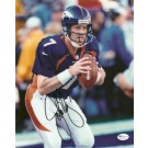 John Elway "Action" Autographed Denver Broncos 8" x 10" Action... by