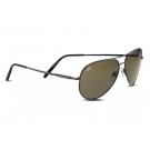Medium Aviator Classics Collection Sunglasses (Shiny Gunmetal Frame and 555nm Polarized... by