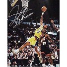 Dennis Rodman Autographed Los Angeles Lakers (Rebounding vs. Sonics) 16" x 20" Photograph... by